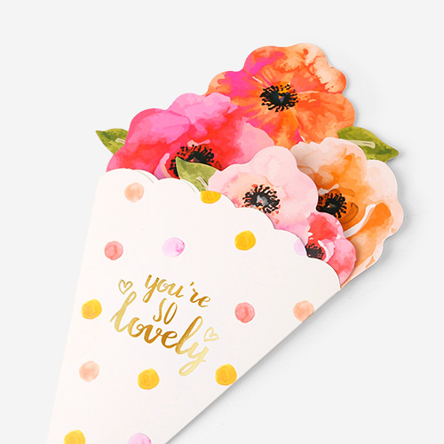 러블리 꽃다발 카드 (50set)
