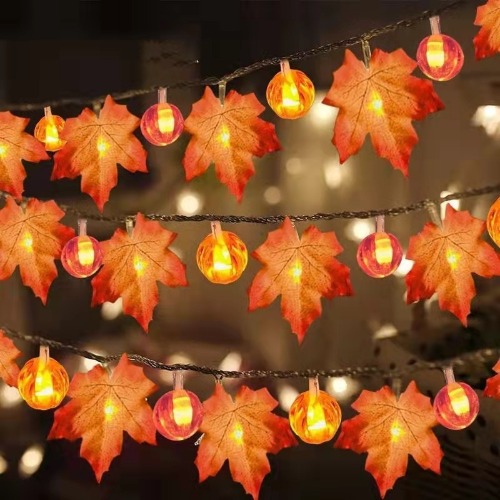 할로윈 낙엽 LED 조명 가랜드(10개)